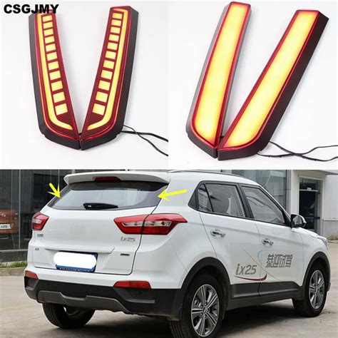 CSGJMY Juego De Luces Led Antiniebla Para Coche Faros De Frenado Para