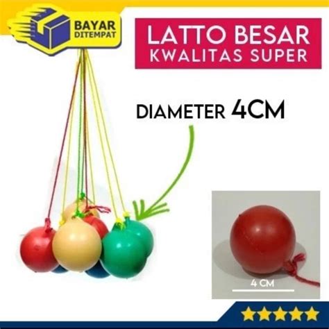 Jual MAINAN LATO LATO VIRAL LATTO TEK ETEK BESAR JUMBO LOTO LOTTO 4CM