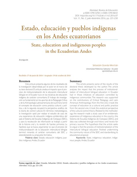 luchas indígenas y estado plurinacional en ecuador Universidad