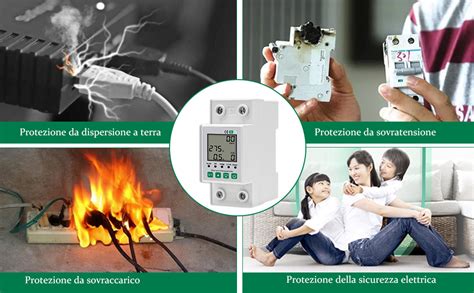 Contatore Energia Elettrica Misuratore Consumo Elettrico Con KWh Meter