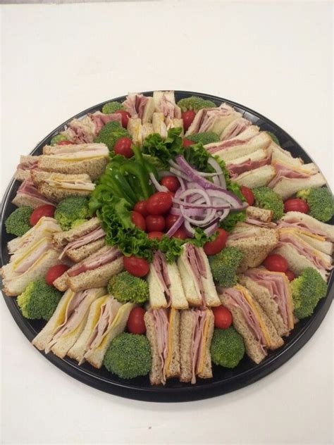 Sandwich tray by Sandie | Catering, Sandwich trays, Food