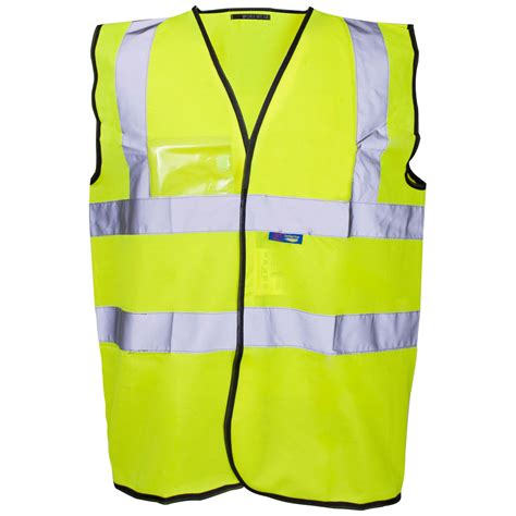 Supertouch Hi Vis Yellow Velcro Id Vest Pronto Direct