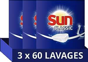 Sun Tablettes Lave Vaisselle Classic Standard Lavages Lot De