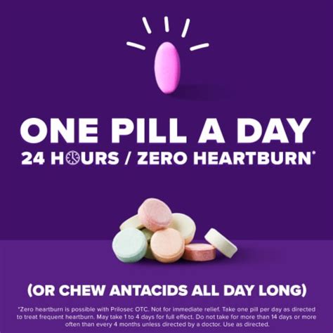 Prilosec Otc Heartburn Relief Tablets 42 Ct Fred Meyer