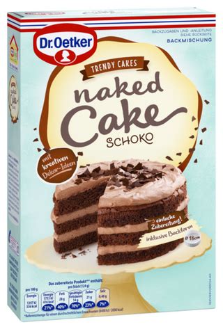 Naked Cake Schoko Rezept Dr Oetker