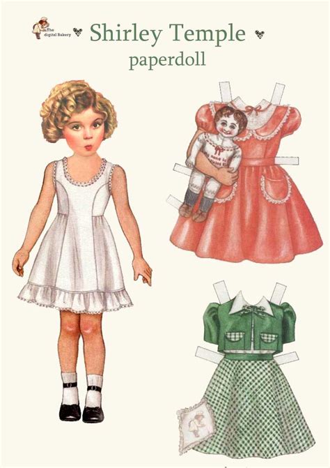 Whimsical Paperdolls From The Digital Bakery