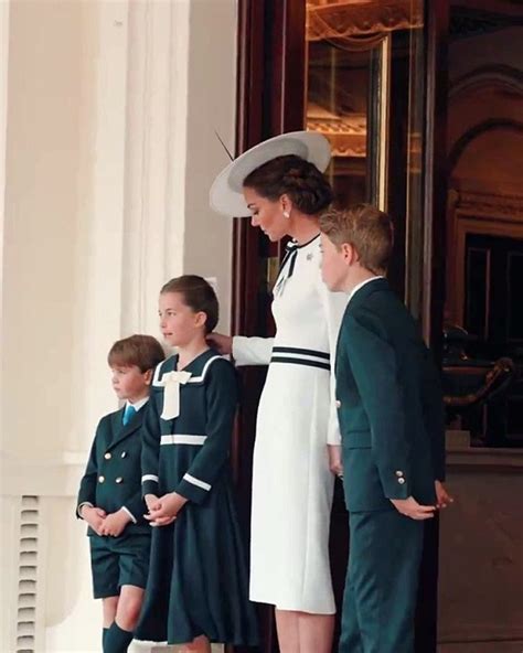 La princesa Kate MIddleton reapareció en el desfile Trooping the Colour