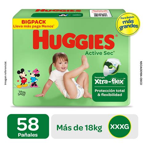 Pa Ales Huggies Xxxg Bigpack Active Sec Un Inkafarma