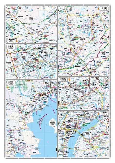 マップルの都市地図 岡山県 岡山市 玉野・赤磐市（付録裏面）を印刷販売マップル地図プリント