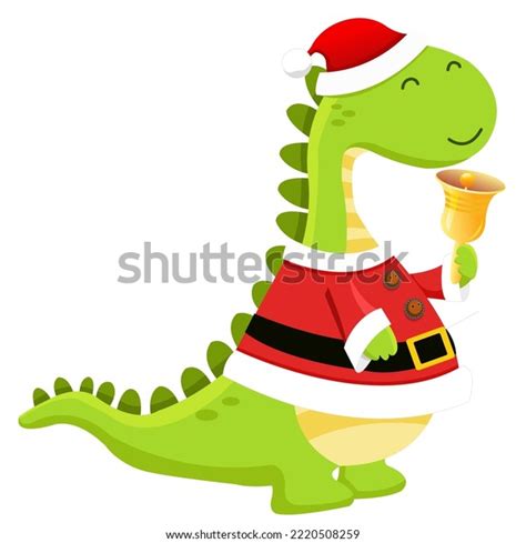 Cute Dinosaur Santa Costume Stock Illustration 2220508259 Shutterstock