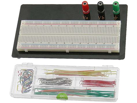 830 Tie Point Solderless Breadboard With Jumper Wire