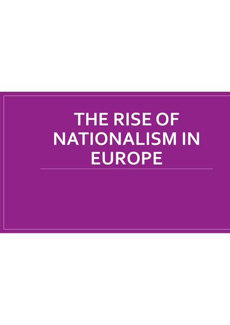 Solution Rise Of Nationalism In Europe Part 3 Social Science Class 10