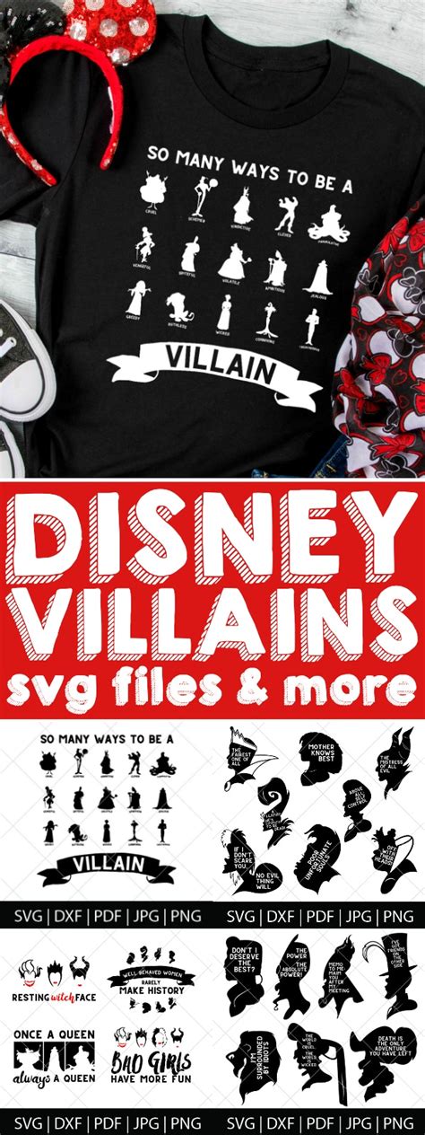 Disney Villains SVG Files - The Love Nerds