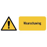 Waarschuwingsborden en stickers algemeen gevaar Seton België