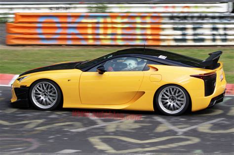 Yellow Lexus LFA Nürburgring Version Side