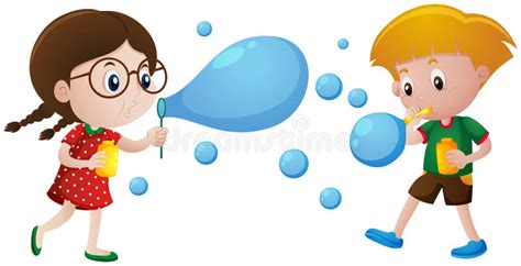 Young Girl Blowing Bubbles Stock Illustrations – 423 Young Girl Blowing ...