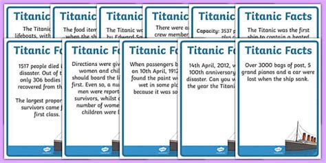 Facts About The Titanic Display Posters Teacher Made