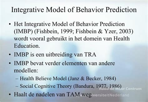 Ppt Adopting The Integrative Model Of Behavior Prediction Powerpoint