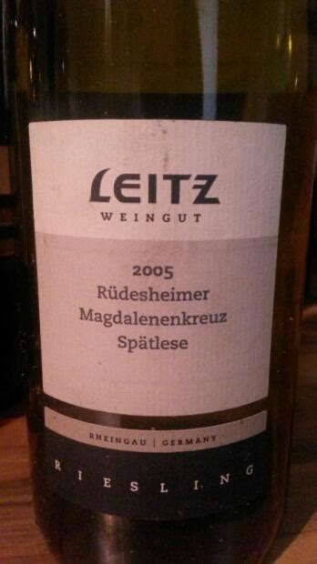 Weingut Josef Leitz R Desheimer Magdalenenkreuz Riesling Germany