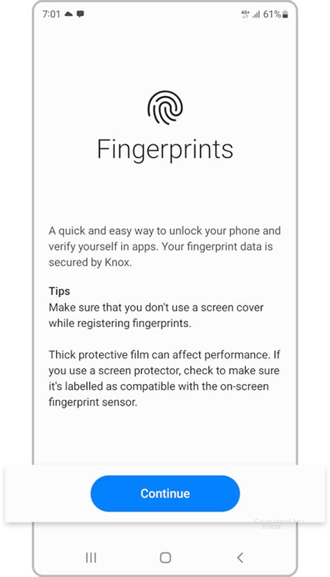 How To Set Up Fingerprint Sensor On The Galaxy S22 Series Samsung My