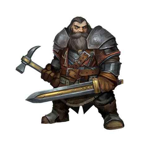 Male Dwarf Two Weapon Fighter Ranger Pathfinder 2e Pfrpg Pfsrd Dnd D