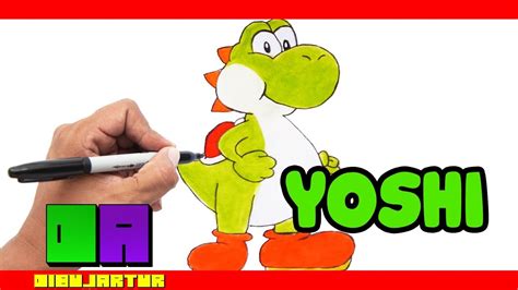 Como Dibujar A Yoshi How To Draw Yoshi Youtube