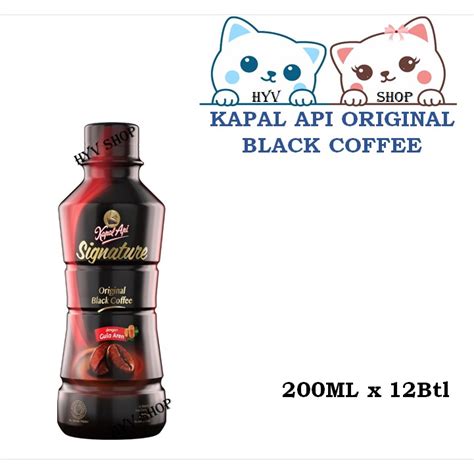 Kapal Api Signature Original Black Coffee Ml X Btl Shopee Malaysia