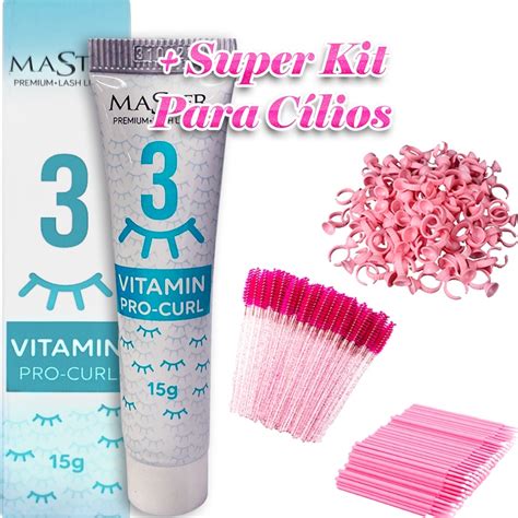 Kit Master Premium Passo 3 Brow Lamination Lash Lifting Vitamin Pro