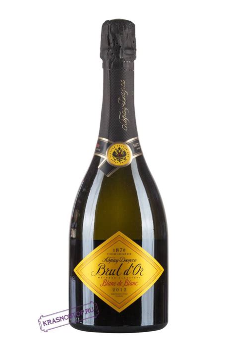 Абрау Дюрсо Brut D'Or Blanc de Вlancs белое игристое вино брют купить в ...