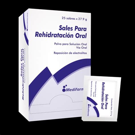 Sales para rehidratación oral Caja x25sobres Farmacenter