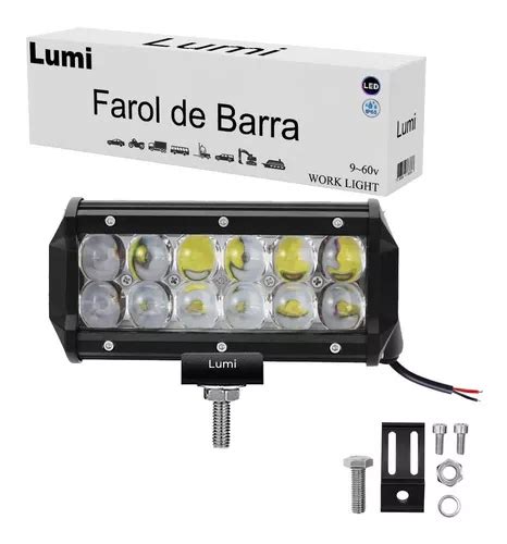 Farol De Barra Auxilar Super Led D W V V Off Road Parcelamento