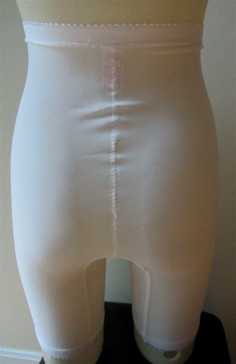 Vintage Biflex Long Leg Panty Girdle Satin Panel Sz S New 3765418085