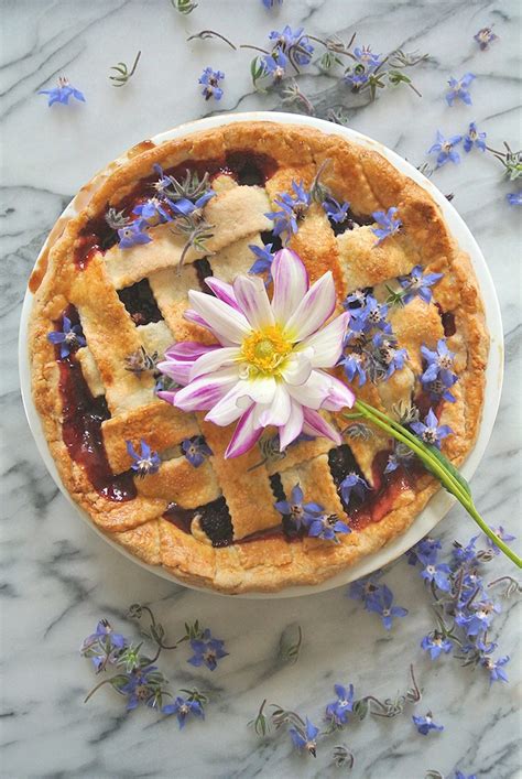 Olallieberry + Hibiscus Pie