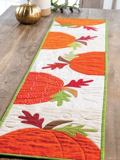 In The Pumpkin Patch Table Runner Pattern Quilted Table Runners