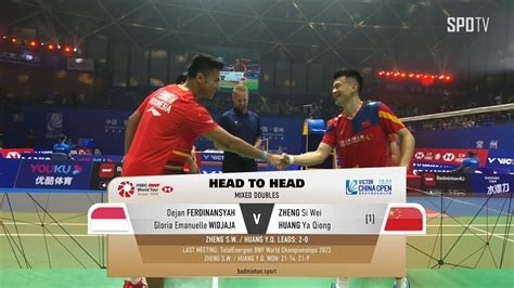 BWF XD Round Of 16 FERDI WIDJA Vs ZHENG HUANG H L CHINA