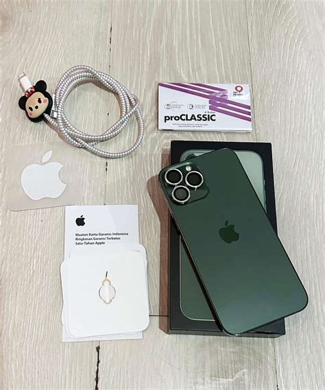 Iphone Pro Max Gb Alpine Green Unit Ex Ibox Handphone