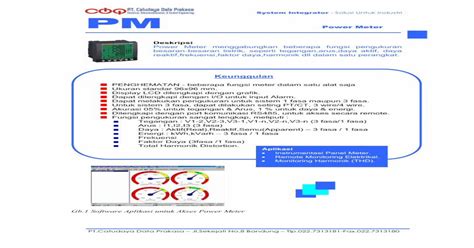 Pdf Powere Meter Plc Amf Inverter Power Kapasitor Panel Meter