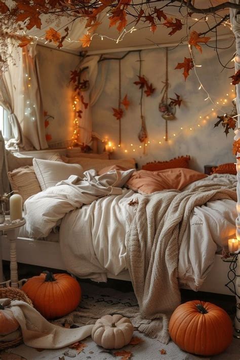 Fall And Halloween Bedroom Ideas Blushiee In Fall Bedroom