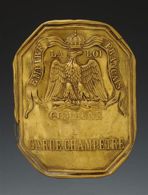 PLAQUE DE BAUDRIER DE GARDE CHAMPÊTRE Second Empire 25980