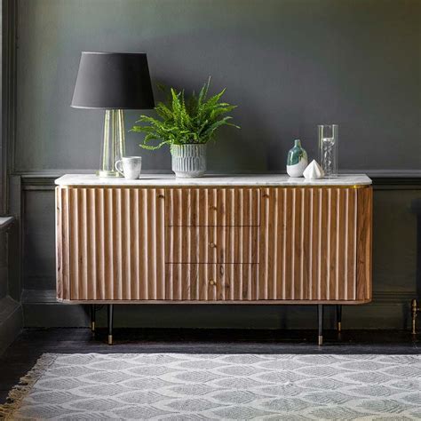 Flute Marble Sideboard Atkin And Thyme