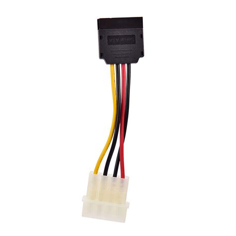 Molex To Sata Power Adaptor Cable 4 Pin To 15 Pin For Hdd Hard Drive Ac R Ebay