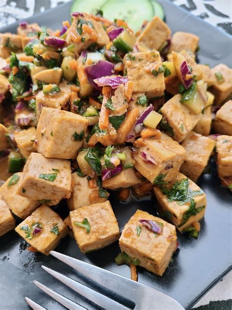 Sriracha Tofu Salad Ugly Vegan Kitchen