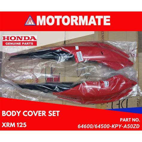 Body Cover Red XRM 125 Motard Honda Genuine 64500 64600 KPY A50ZA