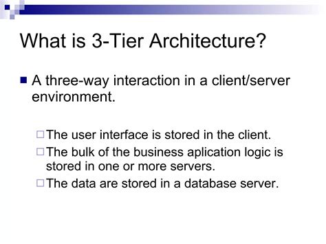 3 Tier Architecture | PPT