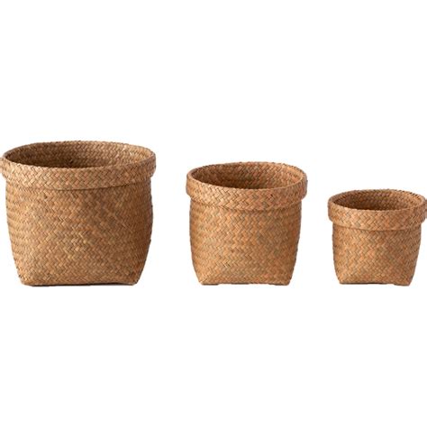 Bulrush Baskets Round 122 West