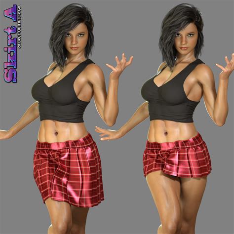 Exnem Dforce Skirt A For Genesis Female