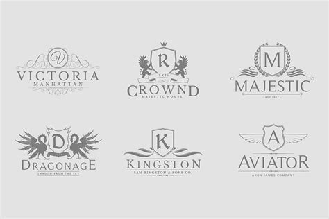 Heraldic Crest Logos Vol.7 | Crest logo, Banner drawing, Presentation ...