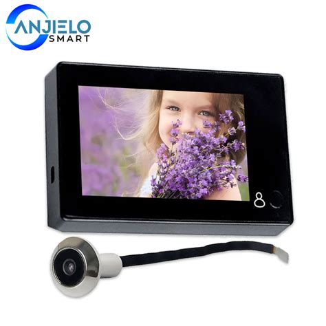 1080p 4 3 Inch Peephole Doorbell Viewer Color Screen Door Camera