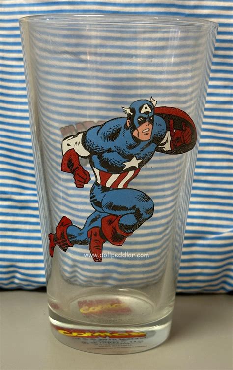 Captain America Drinking Glass Doll Peddlar