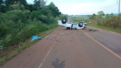 Despiste Y Vuelco Fatal En Ruta 13 En San Vicente